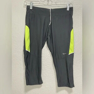 Nike Dri Fit Running Capri Fitted Leggings Size Small
